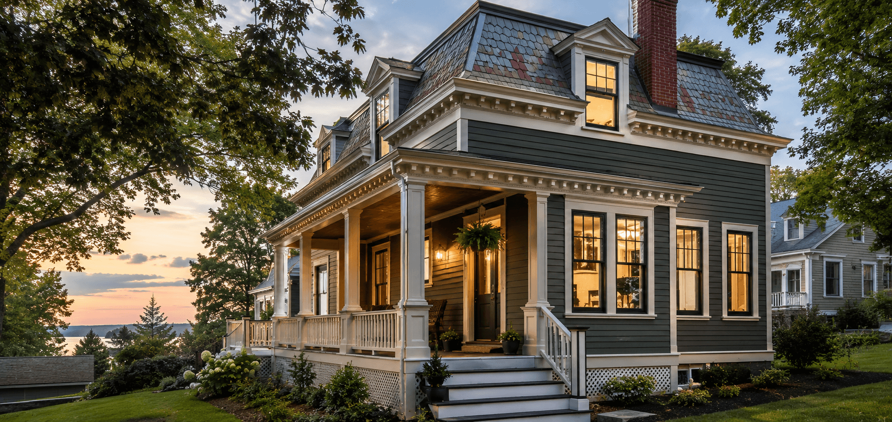 A classic Vermont home representing Pro-Tech Contracting's work in Burlington and surrounding counties