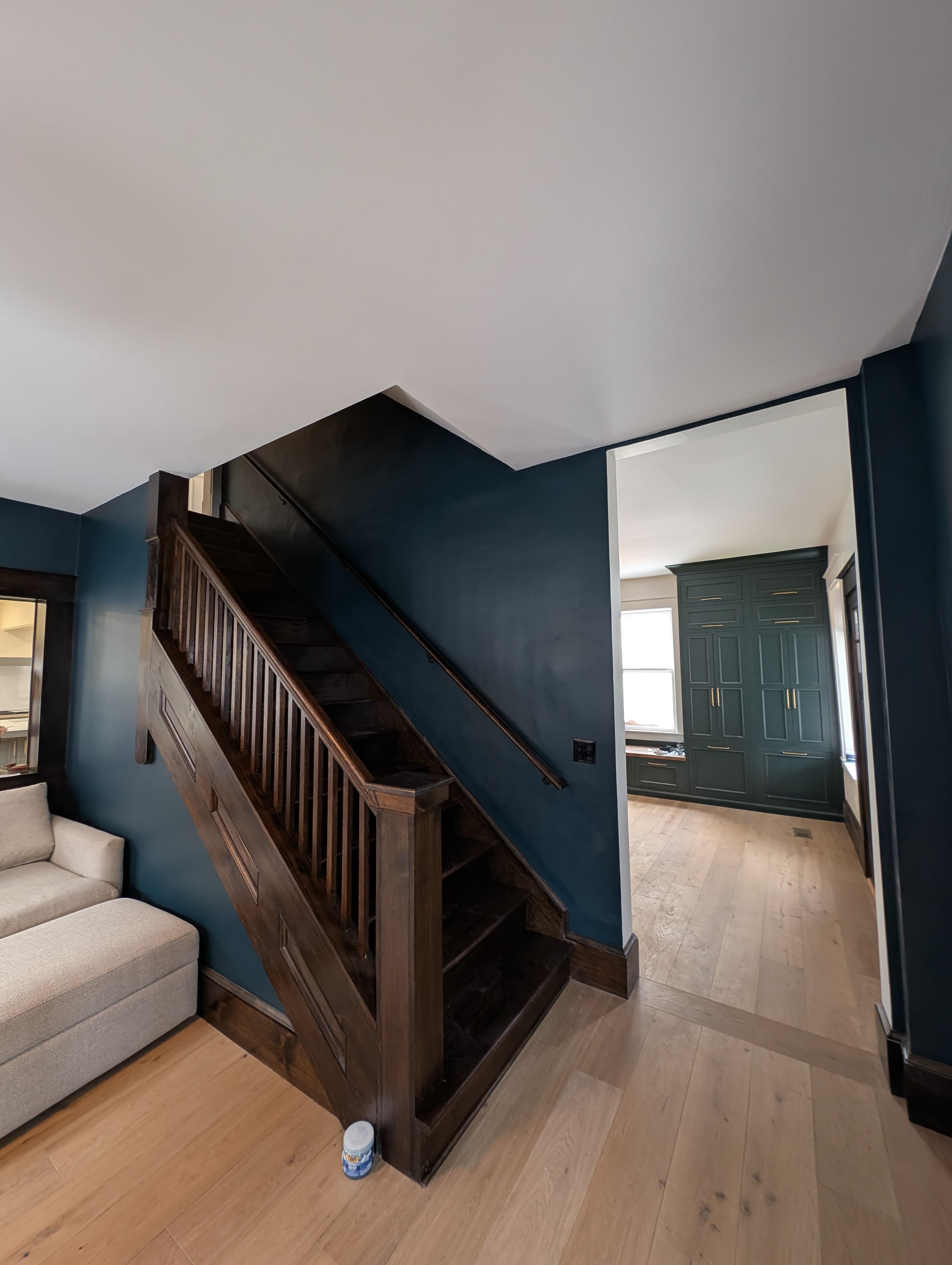 Interior stairwell painted by Pro-Tech Contracting