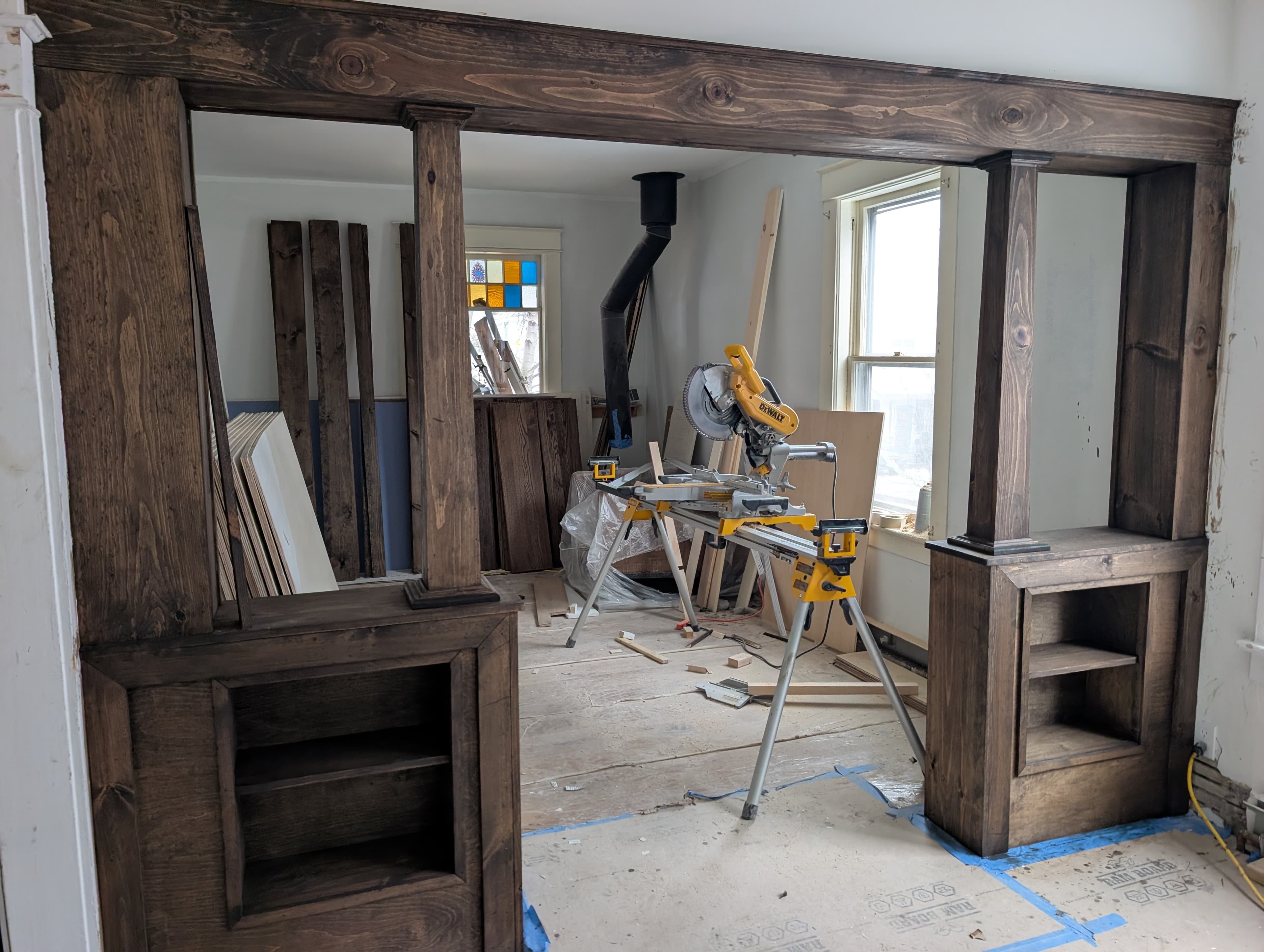 Custom woodwork and remodeling craftsmanship by Pro-Tech Contracting in Burlington Vermont